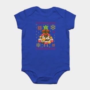 Sushi Ugly Christmas Tree Baby Bodysuit